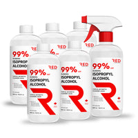 Isopropyl Rubbing Alcohol 99%, 500mL with Spray Trigger - Pharmaceutical Grade - RED Medical Supplies | Advanced Care Supplies