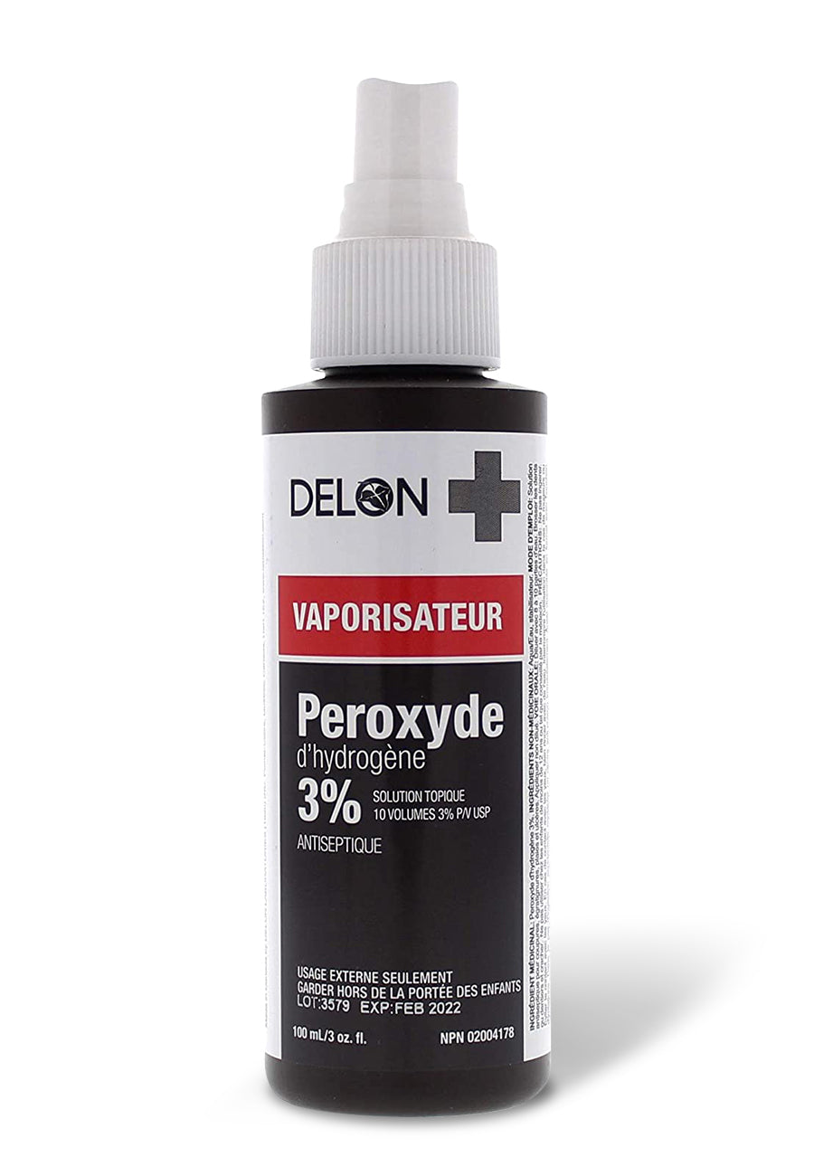Hydrogen Peroxide 3% USP - 100mL Spray Bottle - RED Medical Supplies | Advanced Care Supplies 