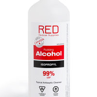 Isopropyl Rubbing Alcohol 99% - 473mL Bottle by RED Medical - RED Medical Supplies | Advanced Care Supplies 